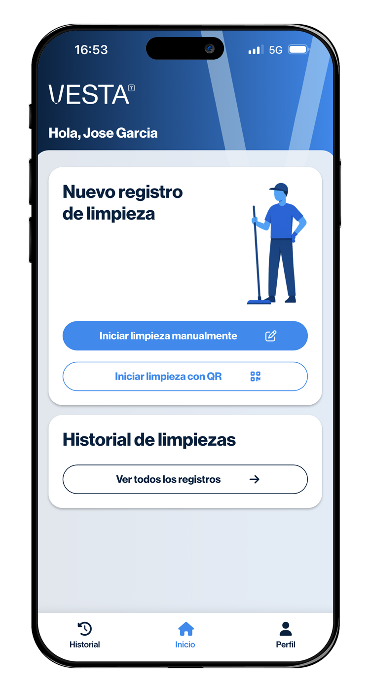 VESTA – Empieza a limpiar